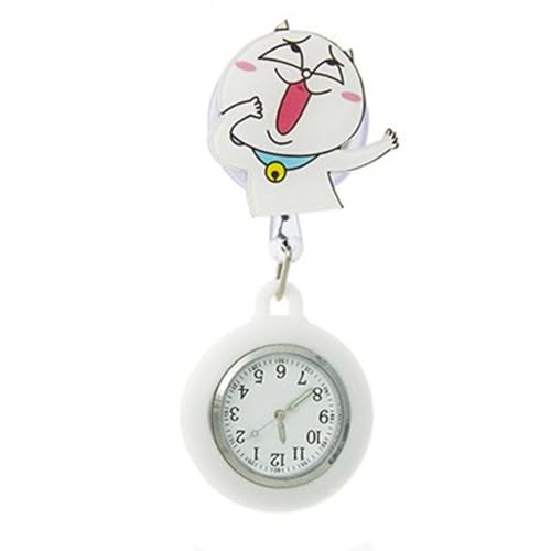 Essentielle Krankenschwester-Uhr, Medizin, Büro, einziehbarer Clip, Brosche für Krankenhaus, Funny Big Cat 1, M, Klassisch von GMBYLBY