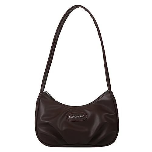 Fashion Bag Achselhaut Handtaschen Umhängetaschen Für Mädchen Frauen Plissierte Mit Lady Geldbeutel Achselhöhlen Achselhöhlen Achselhöhle Schwarz Weiß Silber Rosenrot Grün von GMBYLBY