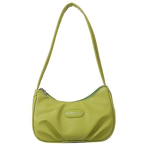 Fashion Bag Achselhaut Handtaschen Umhängetaschen Für Mädchen Frauen Plissierte Mit Lady Geldbeutel Achselhöhlen Achselhöhlen Achselhöhle Schwarz Weiß Silber Rosenrot Grün von GMBYLBY