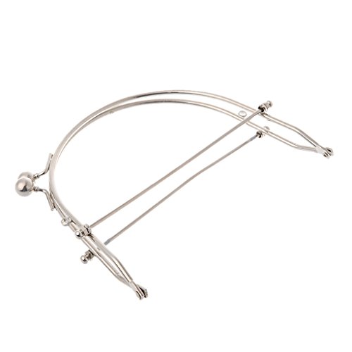 GMBYLBY 1 PC Metal Metal Hälfte Rund Frame Kuss Verkleinern Schloss Geldbeutel Handtasche Clutch Bambus Küchenzubehör von GMBYLBY