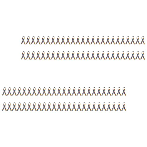 GMBYLBY 100 Pack Satins Autisms Awareness Ribbons Puzzle Musterstifte Für Wohltätigkeitsereignisse Und Soziale Bewusstseinskampagnen von GMBYLBY