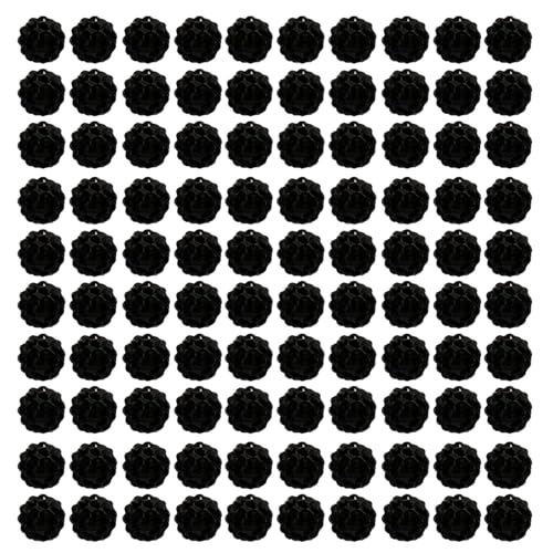 GMBYLBY 100 Pcs 10 Mm Funkelnde Kristallperlen Set Weiche Und Fliegende Kugel Tonperlen Strasssperlen Für Handgefertigtes Zubehör von GMBYLBY