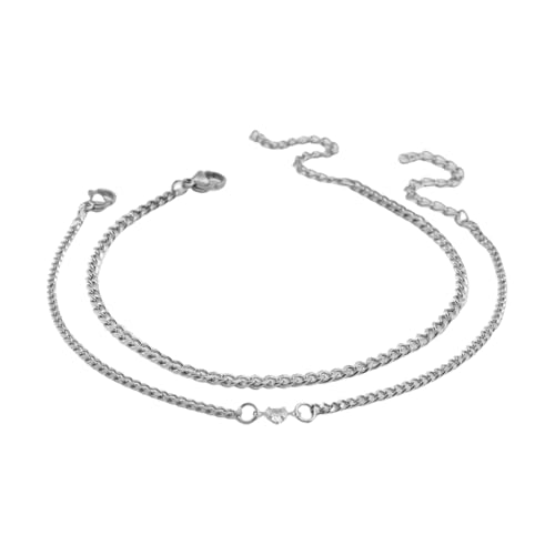 GMBYLBY 2-teiliges unverwechselbares Paar-Armband-Set, Armband mit Herz-Anhänger, verstellbar, M, Edelstahl, Kein edelstein GMBYLBY 2-teiliges unverwechselbares Paar-Armband-Set, Armband mit Herz-Anhänger, verstellbar, M, Edelstahl, Kein edelstein von GMBYLBY