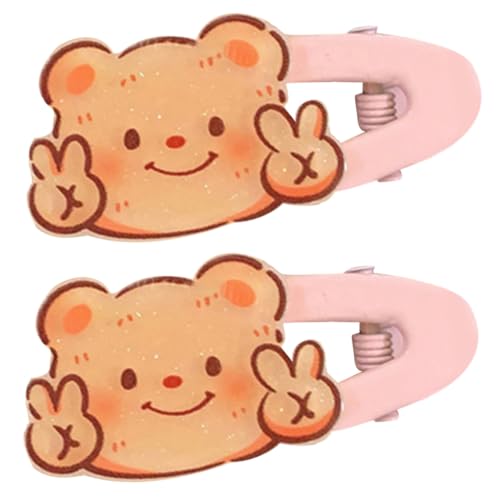 GMBYLBY 2 x Haarspangen für Kinder, ästhetischer Entenschnabel-Clip, seitliche Nadel, rutschfeste Haarspangen, Haarform-Ornament GMBYLBY 2 x Haarspangen für Kinder, ästhetischer Entenschnabel-Clip, seitliche Nadel, rutschfeste Haarspangen, Haarform-Ornament von GMBYLBY