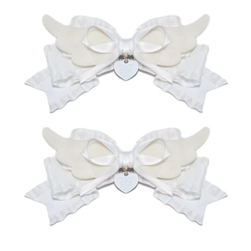 GMBYLBY 2000er Jahre Animes Schleife Spitze Haarspangen für Erwachsene Frauen Maskeraden Party Elegante Haarspange Cosplay Kostüm Haarschmuck von GMBYLBY