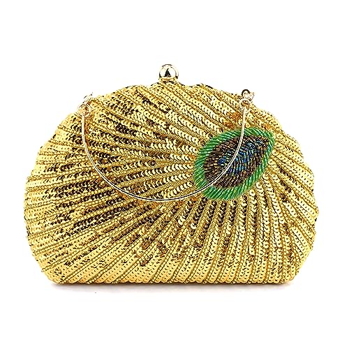 GMBYLBY 2023 Lady Geldbeutel Handgefertigt Mit Peacockevening Tasche Formale Elegante Party Clutch Handtasche Cross Body Durchbody Durchbody Evening Bags Taschen von GMBYLBY