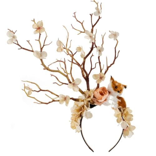 GMBYLBY Ast Cosplay Kopfbedeckung Party Horn Stirnbänder Teufel Animation Haarreifen für Live Show Rollenspiele von GMBYLBY