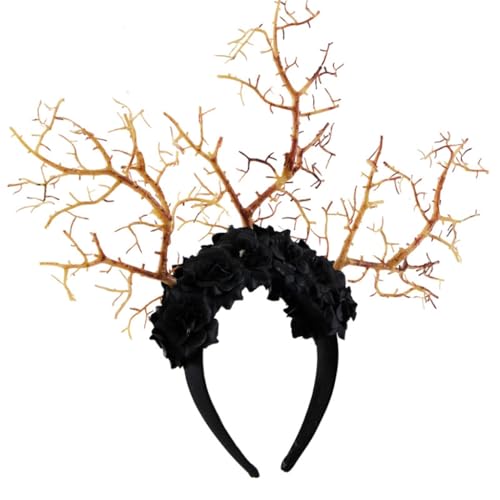 GMBYLBY Ast Cosplay Kopfbedeckung Party Horn Stirnbänder Teufel Animation Haarreifen für Live Show Rollenspiele von GMBYLBY