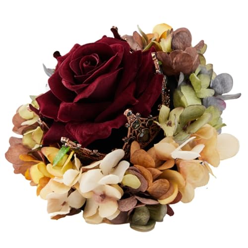 GMBYLBY Blumenkronen Cosplay Kopfbedeckung Party Blume Kopfbedeckung Teufel Floral Animation Kronen für Live Show Rollenspiele von GMBYLBY