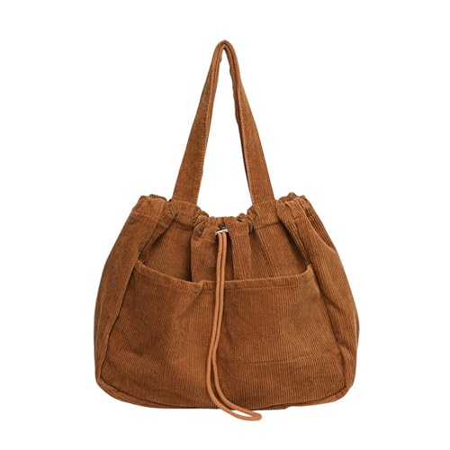 GMBYLBY Cord Handtasche Multi Funktional Und Modische Umhängetasche Geeignet Für Verschiedene Gelegenheiten Weiches Und Komfortables von GMBYLBY