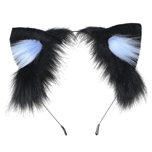 GMBYLBY Cosplay-Katzenohren-Haarband, Damen, Studenten, Cosplay, Anime-Charaktere, Versammlungen, Haarband, Katze, Plüsch, Weihnachts-Haarreifen von GMBYLBY