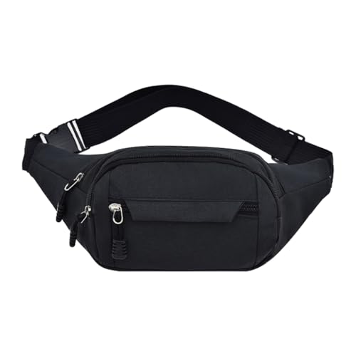 GMBYLBY Crossbody-Gürteltasche, modisch, trendig, Reise-Gürteltasche, große Kapazität, Schultertasche für Teenager und Erwachsene, Schwarz von GMBYLBY