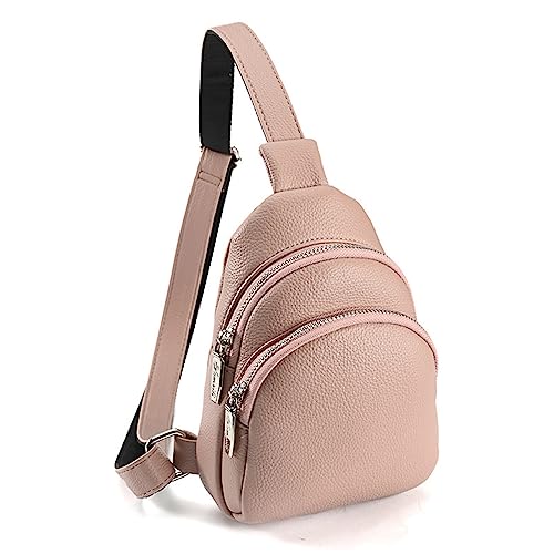 GMBYLBY Crossbody Taille Pack Chest Tasche Für Mädchen Frauen Pu Pack Geldbeutel Großer Kapazität Sportbeutel Mehrzweck Reise Mode von GMBYLBY