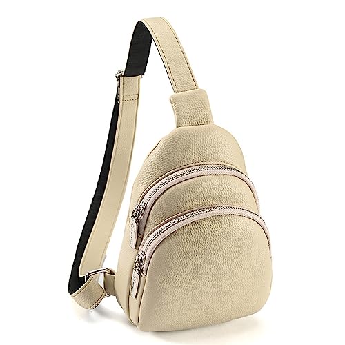 GMBYLBY Crossbody Taille Pack Chest Tasche Für Mädchen Frauen Pu Pack Geldbeutel Großer Kapazität Sportbeutel Mehrzweck Reise Mode von GMBYLBY