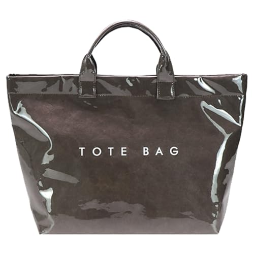 GMBYLBY Damen-Handtasche aus gekräuseltem Kraftpapier, große Kapazität, Tragegriff oben, für den täglichen Gebrauch, Reisen, Einkaufen, Coffee Cf, Medium GMBYLBY Damen-Handtasche aus gekräuseltem Kraftpapier, große Kapazität, Tragegriff oben, für den täglichen Gebrauch, Reisen, Einkaufen, Coffee Cf, Medium von GMBYLBY