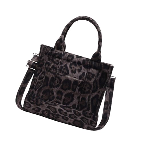 GMBYLBY Damen-Handtasche mit Tragegriff oben, Leopardenmuster, stilvolle Schultertasche, einfache tägliche Handtasche, Geldbörse für den täglichen Gebrauch, einfache Umhängetasche, Tragegriff oben von GMBYLBY