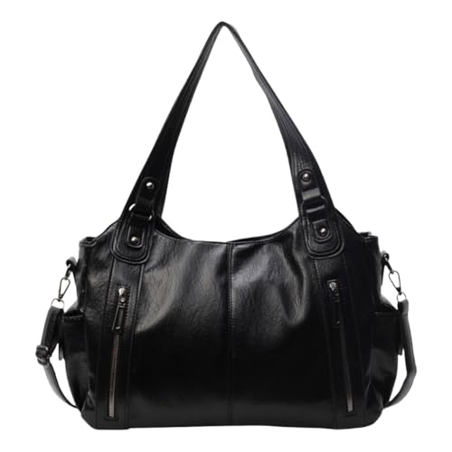 GMBYLBY Damen-Umhängetasche, PU-Leder, trendige Handtasche, modisch, Achselhöhle, Shopping, Dating, stilvoll, Black Bk, Medium GMBYLBY Damen-Umhängetasche, PU-Leder, trendige Handtasche, modisch, Achselhöhle, Shopping, Dating, stilvoll, Black Bk, Medium von GMBYLBY