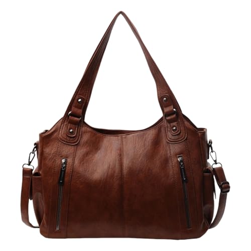 GMBYLBY Damen-Umhängetasche, PU-Leder, trendige Handtasche, modisch, Achselhöhle, Shopping, Dating, stilvoll, Kaffeefarbe:, Medium GMBYLBY Damen-Umhängetasche, PU-Leder, trendige Handtasche, modisch, Achselhöhle, Shopping, Dating, stilvoll, Kaffeefarbe:, Medium von GMBYLBY