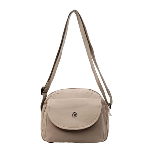 GMBYLBY Damen-Umhängetasche, lässig, Reisen, modisch, Kuriertasche, leichte Umhängetasche für Pendler, leichte Schultertasche, Handyaufbewahrung, modische Umhängetasche, khaki, Einheitsgröße von GMBYLBY