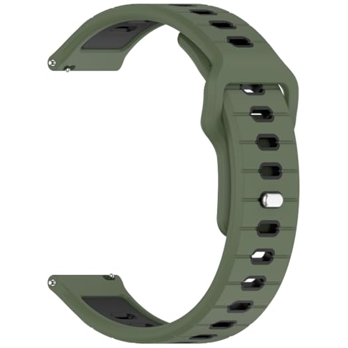 GMBYLBY Doppelfarbiges Silikon-Ersatz-Uhrenarmband mit Schnellverschluss für 158/55 Sport-Smartwatch-Zubehör, M, Silikon, Kein Edelstein von GMBYLBY