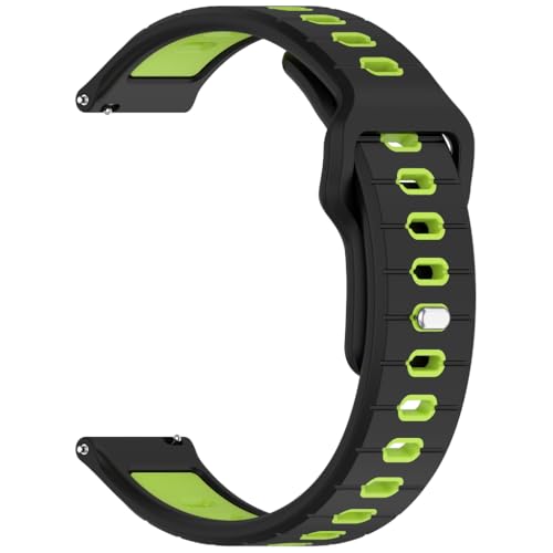 GMBYLBY Doppelfarbiges Silikon-Ersatz-Uhrenarmband mit Schnellverschluss für 158/55 Sport-Smartwatch-Zubehör, M, Silikon, Kein Edelstein von GMBYLBY