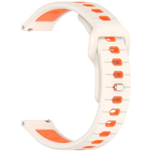 GMBYLBY Doppelfarbiges Silikon-Ersatz-Uhrenarmband mit Schnellverschluss für 158/55 Sport-Smartwatch-Zubehör, M, Silikon, Kein Edelstein GMBYLBY Doppelfarbiges Silikon-Ersatz-Uhrenarmband mit Schnellverschluss für 158/55 Sport-Smartwatch-Zubehör, M, Silikon, Kein Edelstein von GMBYLBY