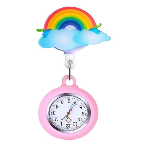 GMBYLBY Durability Silicone Nurse Watch Hanging Pocket Electric Noctilucent for Doctors and Healthcare Workers Soft Durability Silicone Case, h, Einheitsgröße von GMBYLBY