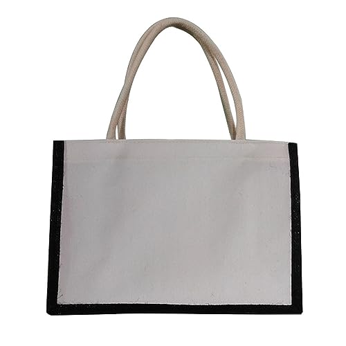 GMBYLBY Einkaufstasche Große Kapazität Tasche Für Frauen Mädchen Lady Geldbeutel Mode Lässige Traval Taschen Sackleinen Patchwork Handtasche Handtasche GMBYLBY Einkaufstasche Große Kapazität Tasche Für Frauen Mädchen Lady Geldbeutel Mode Lässige Traval Taschen Sackleinen Patchwork Handtasche Handtasche von GMBYLBY