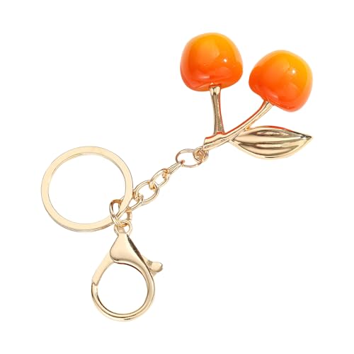 GMBYLBY Elegant Sturde Harz Schöne Kirsch Charme Anhänger Lock Keyring Mode Accessoire Für Stilvolle Mädchen Frauen Damen Damen von GMBYLBY