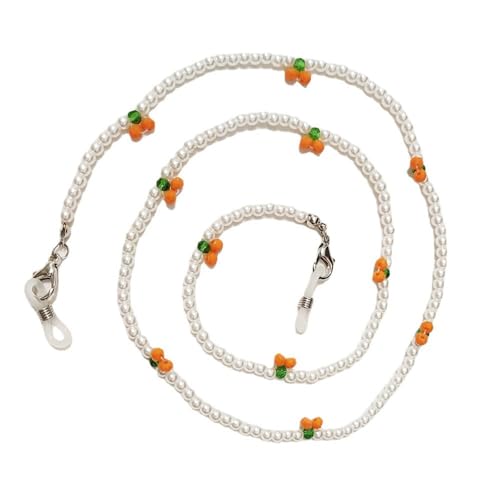 GMBYLBY Elegante Perlen Und Kirschenbrillen Kettenmodische Brillenkette Ornament Für Frauen Mit Einzigartigen Kirschendekorationen von GMBYLBY