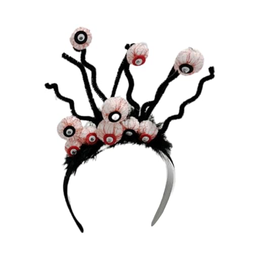 GMBYLBY Explodierender Augapfel Haarband für Erwachsene Tag des Todes Dark Series Hairhoop Halloween Stirnband Cosplay Party Zubehör von GMBYLBY