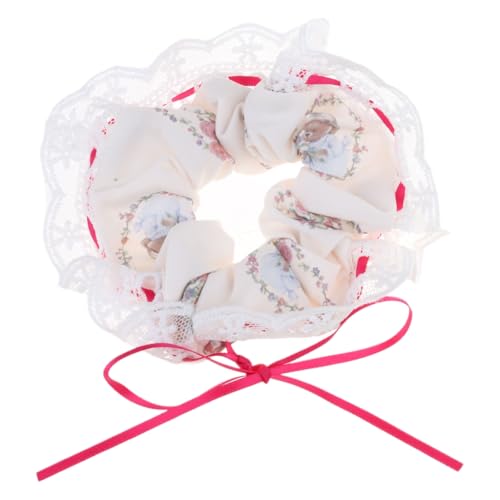 GMBYLBY Französische Haargummis mit Spitzenbesatz für Damen und Mädchen, Vintage-Blumenmuster, elastisches Haarband GMBYLBY Französische Haargummis mit Spitzenbesatz für Damen und Mädchen, Vintage-Blumenmuster, elastisches Haarband von GMBYLBY