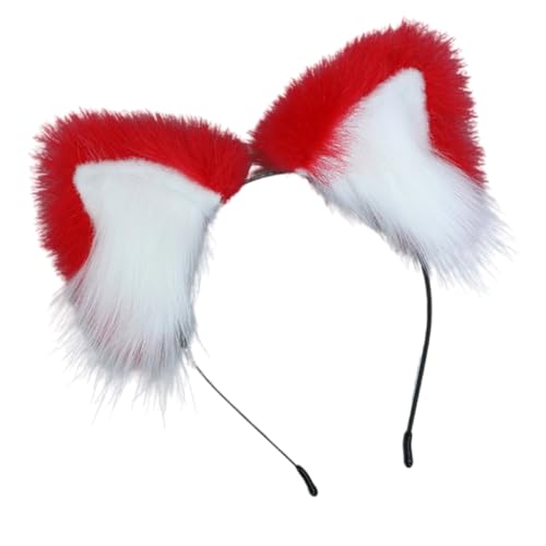 GMBYLBY Fuchs Ohren Haarband Mode Damen Haarreifen Pelzanzug Katzenohren Stirnbänder für Partys Cosplay Event von GMBYLBY