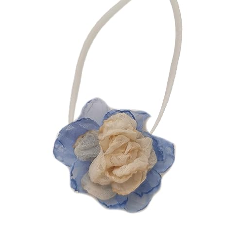 GMBYLBY Gotische Elegante Blumenkontrollekette Kette Halskette Frauen Hochzeit Braut Verstellbarer Halshöhe Mariage Schmuck Y2K Accessoire Frauen Halskette von GMBYLBY