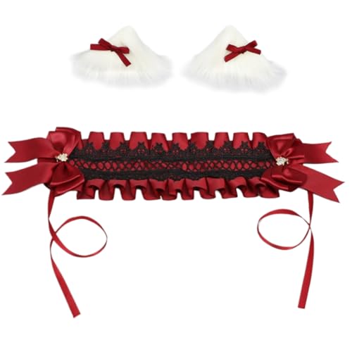 GMBYLBY Halloween Karneval Haarreifen Verstellbare Kopfbedeckung Bequeme Plüsch Stirnbänder für Karneval, Weihnachten und Kostümpartys von GMBYLBY