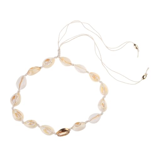 GMBYLBY Handgewebte Verstellbare Muscheln Armbänder Ankächen Naturalschalen Perlen Muscheln Halskette Schmuck Für Männer Frauen von GMBYLBY