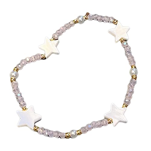 GMBYLBY Harz Perlen Armband Formelle Verschleiß Handgelenk Schmuckharz Geeignet Für Frauen Mädchen Formale Verschleiß Star von GMBYLBY