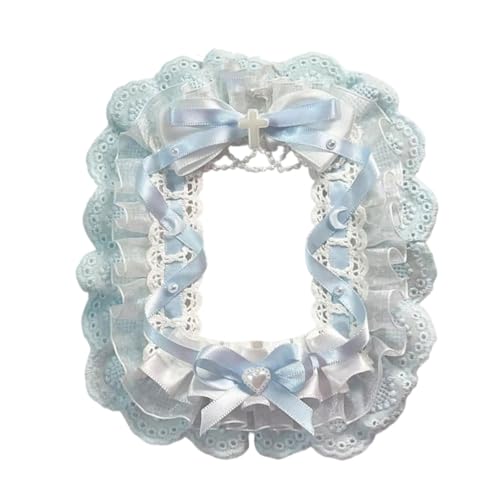 GMBYLBY Kartenhülle mit Schleifen-Motiv, schöne Bus-Schutz, Spitzen-Halter, Aufbewahrungstasche, Fotokarte von GMBYLBY