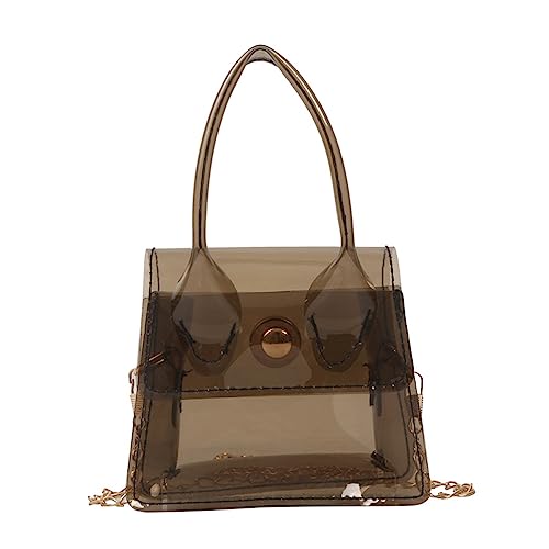 GMBYLBY Kausal Quadratischer Bag PVC Transparent Crossbod von GMBYLBY