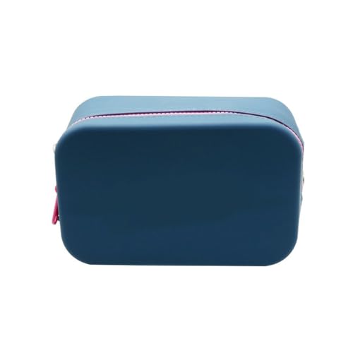 GMBYLBY Kosmetiktasche aus Silikon, große Kapazität, Kosmetiktasche, Aufbewahrung, Orgazer für Damen, marineblau von GMBYLBY