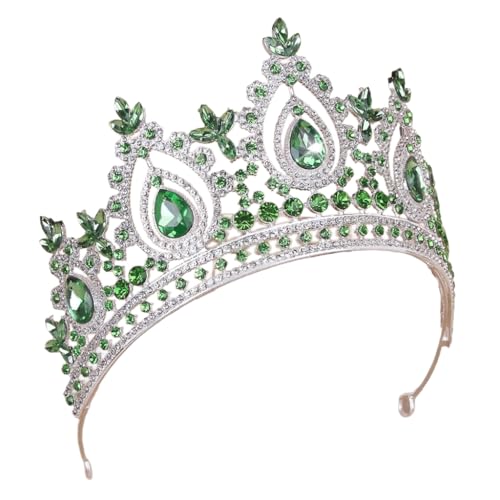 GMBYLBY Kristallkronen Kopfschmuck Mode Kopfbedeckung Damen Haarschmuck Braut Haarband Haarschmuck für Frauen und Mädchen von GMBYLBY