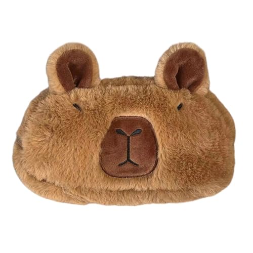 GMBYLBY Mehrzweckstiftkoffer Großer Kapazität Cartoon Plüsch Bleistiftkoffer Reißverschlussbeutel Make Up Tasche Für Mädchen Frauen von GMBYLBY