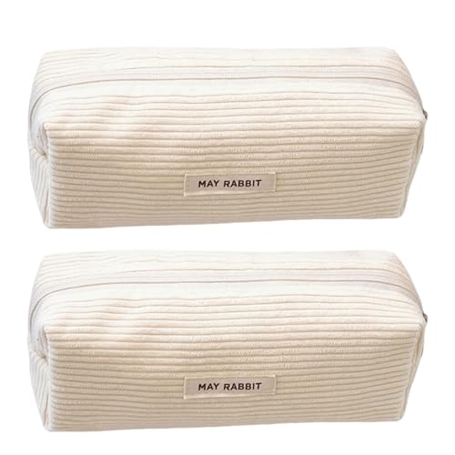 GMBYLBY Mehrzweckstiftkoffer Großer Kapazität Cord Bleistift Reißverschluss Stiftbeutel Make Up Tasche Für Mädchen Frauen Reisen Täglich Bürozubehör von GMBYLBY