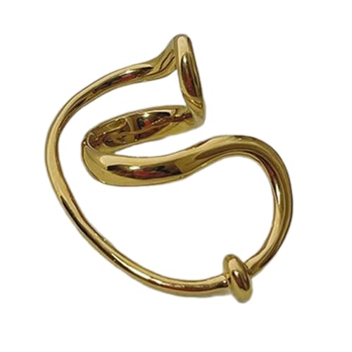 GMBYLBY Mode Geometrische Formringe Minimalistische Verzerrte Linien Ringe Verstellbare Verschönerung Für Den Täglichen Verschleiß Einzigartiger Stil von GMBYLBY