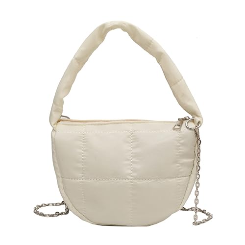 GMBYLBY Mode Knödel Achselhöhlenbeutel Mit Gitterstickereien Vielseitige Tasche Einfach Zu Reinigen Geeignet Für Verschiedene Gelegenheiten Gitter Cloud Crossbody Trendy Mode Arbeit Stylish Shopping von GMBYLBY