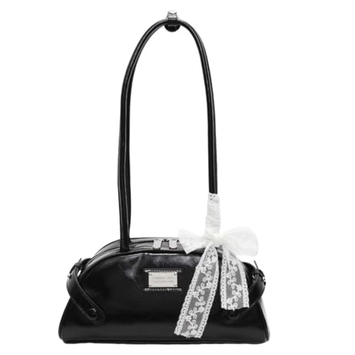 GMBYLBY Modische Achsel-Handtasche mit Reißverschluss, PU-Leder, Schultertasche für Shopping, Arbeit, Event, Reisen, Black Bk, Medium GMBYLBY Modische Achsel-Handtasche mit Reißverschluss, PU-Leder, Schultertasche für Shopping, Arbeit, Event, Reisen, Black Bk, Medium von GMBYLBY