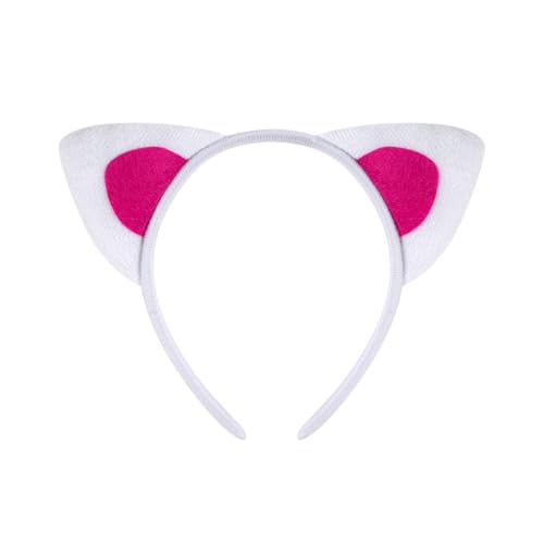 GMBYLBY Plüschtier Ohren Haarbänder Cosplay Haarband Kostüm Tiere Kopfschmuck Schleifen Krawatte Kopfbedeckung für Geburtstag Mottopartys von GMBYLBY