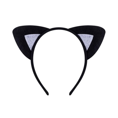 GMBYLBY Plüschtier Ohren Haarbänder Cosplay Haarband Kostüm Tiere Kopfschmuck Schleifen Krawatte Kopfbedeckung für Geburtstag Mottopartys von GMBYLBY