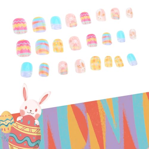 GMBYLBY Press On Nails For Kids Press On Full False Nails Wraps Self von GMBYLBY