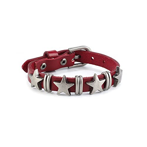 GMBYLBY Schwarz Sterne Armband Armband Gothic Verstellbares Leder Mit Breitmanschettenarmband Männern Männer Halloween Party Kostümzubehör GMBYLBY Schwarz Sterne Armband Armband Gothic Verstellbares Leder Mit Breitmanschettenarmband Männern Männer Halloween Party Kostümzubehör von GMBYLBY